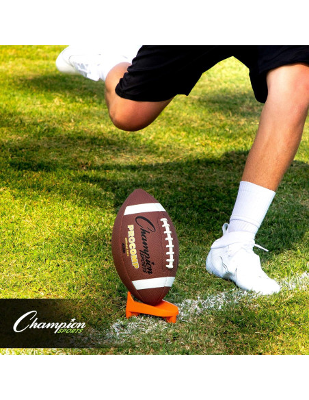 Tee de Pateo de Fútbol Champion Sports 1" Naranja Alta Visibilidad