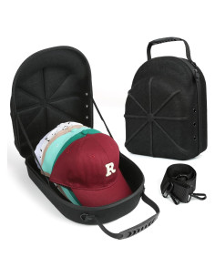 Funda Dura para Gorras de Béisbol HATCARRIER - 6 Gorras, Negro