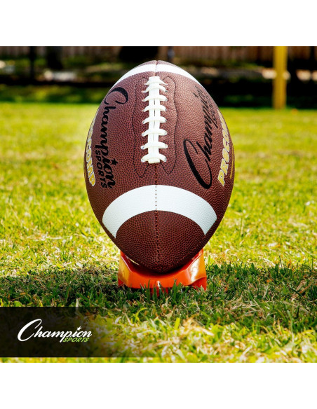 Tee de Pateo de Fútbol Champion Sports 1" Naranja Alta Visibilidad