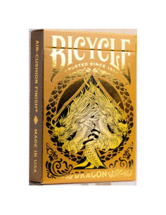 Baraja de Cartas Dragón Dorado Bicycle - Suministros Mágicos