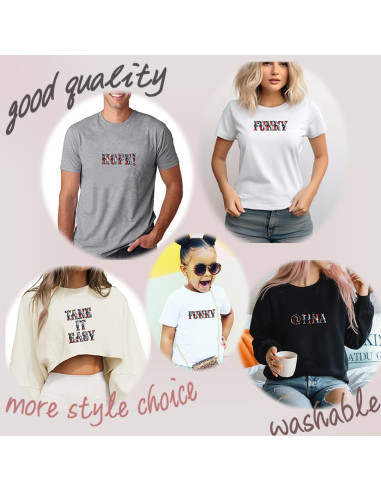 5 Hojas Letras y Números de Vinilo Dolmifapro Estrella