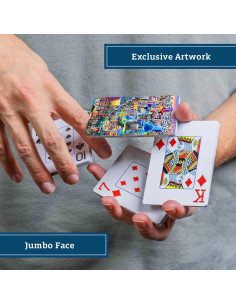 Baraja de Cartas Premium Featherlight Boardwalk Puzzles 9x6.5 cm 2