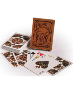 Mazo de Cartas de Juego Bicycle Steampunk Dorado 54 Piezas 2