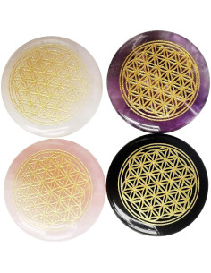 Piedras de Palma para Reiki Loveliome 4 Pcs 30mm Energía Positiva 2