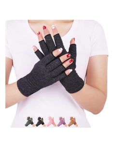 Guantes DISUPPO para Artritis Reumatoide - Soporte Negro M