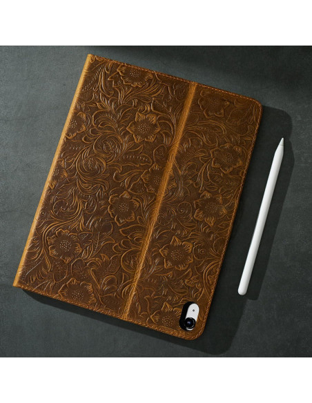 Funda de Cuero Genuino Gexmil para iPad Air 13" M3/M2 2024/2025