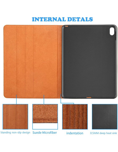 Funda de Cuero Genuino Gexmil para iPad Air 13" M3/M2 2024/2025