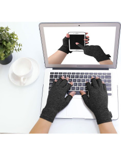 Guantes DISUPPO para Artritis Reumatoide - Soporte Negro M 2