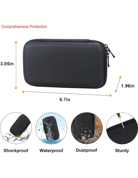 Funda de Transporte Elonbo para Cargador Apple MagSafe 17x9.8cm