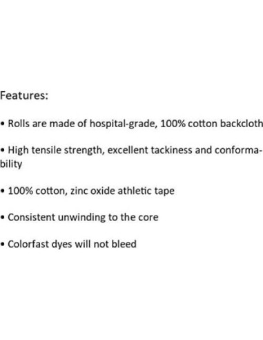 Cinta Atlética Mueller MTape 2 Rollos 3.81 cm x 13.72 m