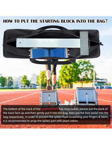 Bloques de Salida para Atletismo Supvision 63.5cm Ajustables