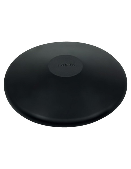 Disco de Práctica Champion Sports 1.0 KG Caucho Negro