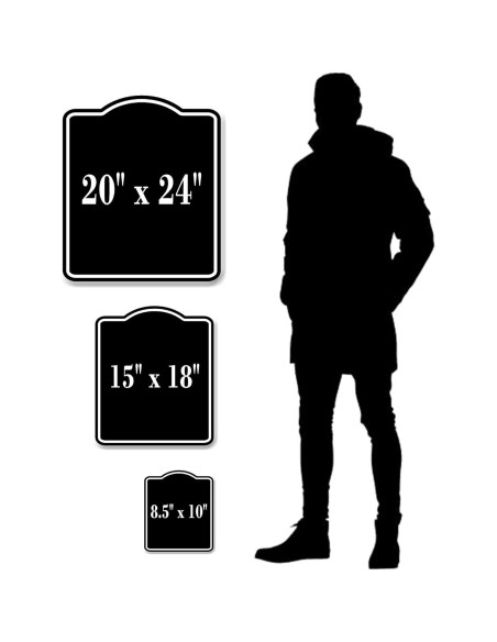 Marcador de Distancia 100 Yardas Work House Signs Aluminio