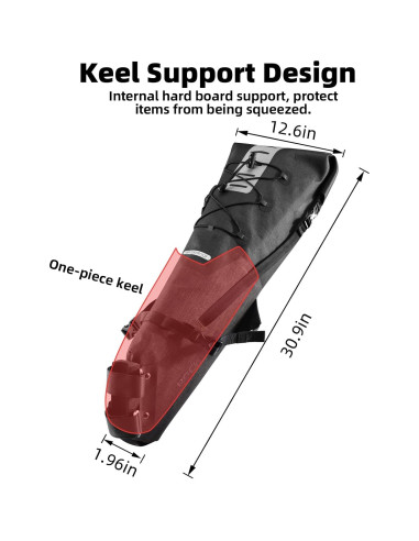 Bolsa de Sillín ROCKBROS Impermeable 14L Ajustable