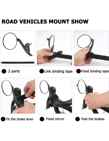 Espejo Convexo para Bicicleta de Carretera PUYUEYAO R3 Izquierda