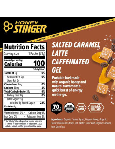 Gel Energético Orgánico Honey Stinger 31g Caramelo Salado x12 2