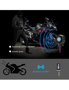 Sistema de Alarma para Motocicleta Rupse LARA08-A 125dB 2