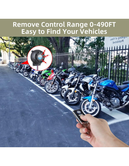 Sistema de Alarma para Motocicleta Rupse LARA08-A 125dB