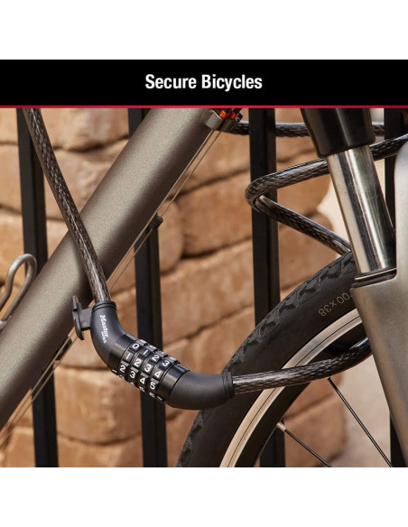 Candado de bicicleta Master Lock 8370D 1.5m combinación personalizable