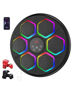 Máquina de Boxeo Musical GAINO HJ-108 con 2 Guantes, 12 Modos