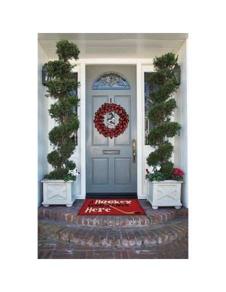 Adorno de Patines de Hockey Abbott de Resina Negro 6.5cm