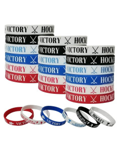 36 Pulseras Motivacionales de Silicona Hockey CupaPlay