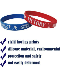 36 Pulseras Motivacionales de Silicona Hockey CupaPlay 2