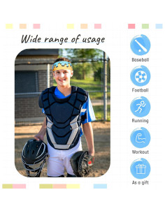 Cinta para la cabeza Suncalla LIC1047 azul, banda de sudor 8.89 cm 2