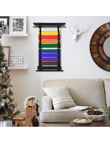 Organizador de Cinturones de Artes Marciales JUXYES para 10 Cinturones