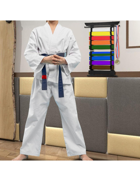 Organizador de Cinturones de Artes Marciales JUXYES para 10 Cinturones