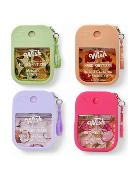 Spray Desinfectante de Manos Wish Set 4 Fragancias 35ML