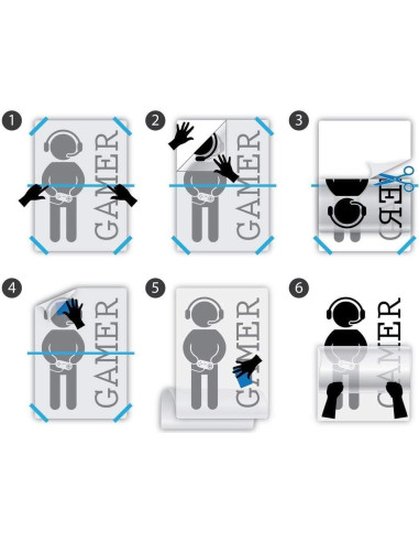 Calcomanía de Pared Vinilo WallStickers4ever Artes Marciales 72.4x83.8cm