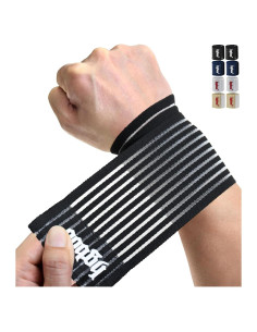 Banda de Muñeca de Compresión HGBOO TECH - 2 Pcs, Tela Transpirable