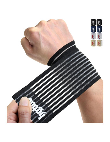 Banda de Muñeca de Compresión HGBOO TECH - 2 Pcs, Tela Transpirable