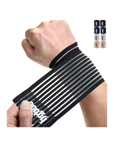 Banda de Muñeca de Compresión HGBOO TECH - 2 Pcs, Tela Transpirable