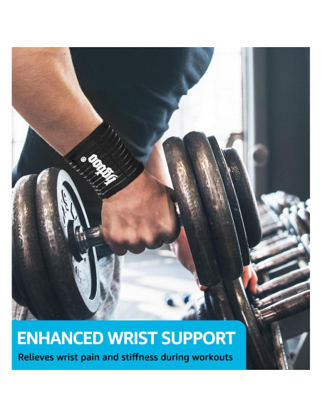 Banda de Muñeca de Compresión HGBOO TECH - 2 Pcs, Tela Transpirable