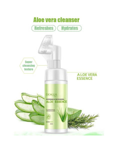 Limpiador Facial Espuma BIOAQUA Aloe Vera 120ml Hidratante 2