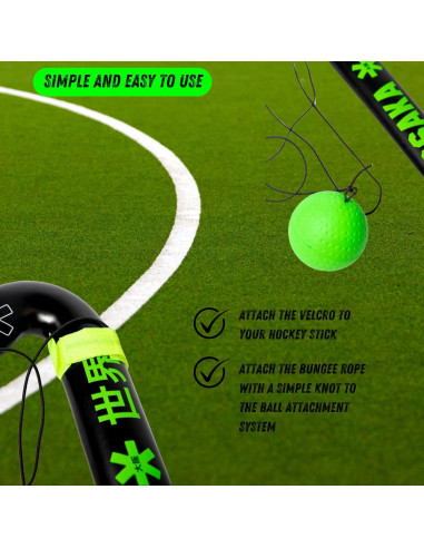 Pelota de Entrenamiento de Hockey Osaka - 7.3 cm, Verde, Suave