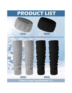 Conjunto de calentadores de piernas y diadema Chuarry - Invierno 2