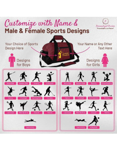 Bolsa de Deporte Personalizada Morada - Duffle 35.56 cm 2