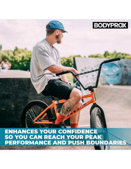 Pantalones Cortos Protectores Bodyprox Mediano Negro para Snowboard