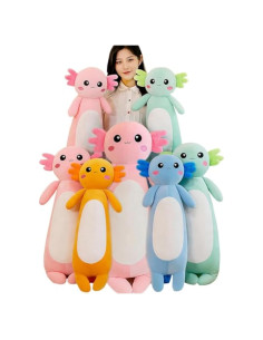 Almohada de felpa axolote rosa 80cm Kekeso para niños