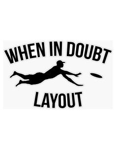 Calcomanía de Vinilo Deportes Ultimate Frisbee Vision Signs 12.7 cm