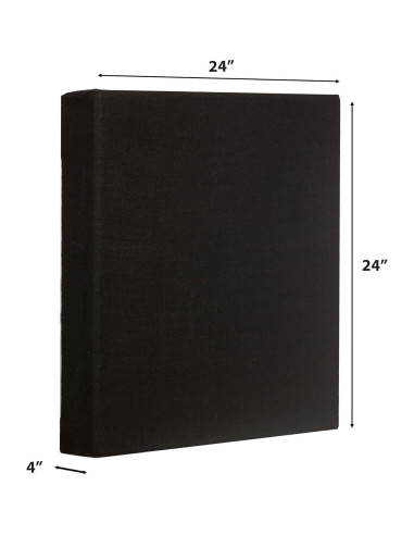 Panel Acústico Absorbente ATS Acoustics 60x60x10 cm Negro