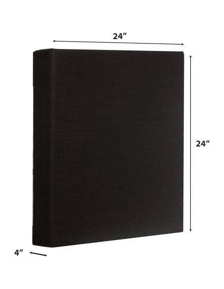 Panel Acústico Absorbente ATS Acoustics 60x60x10 cm Negro