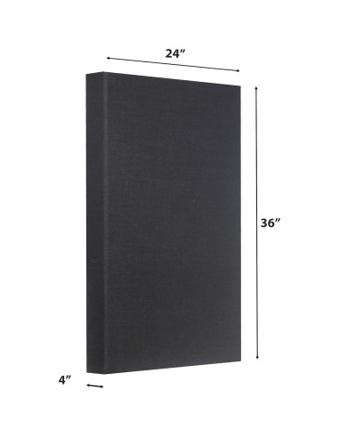 Panel Acústico Absorbente ATS Acoustics 61x91 cm Negro