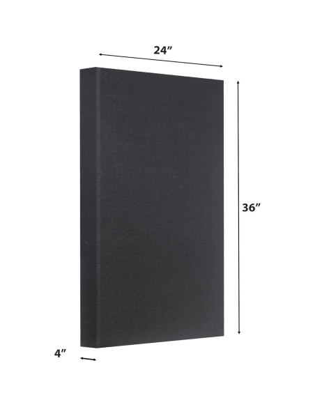 Panel Acústico Absorbente ATS Acoustics 61x91 cm Negro