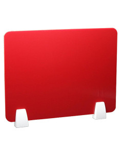 Divisor Acústico de Escritorio SXNFSX 40x30 cm Rojo