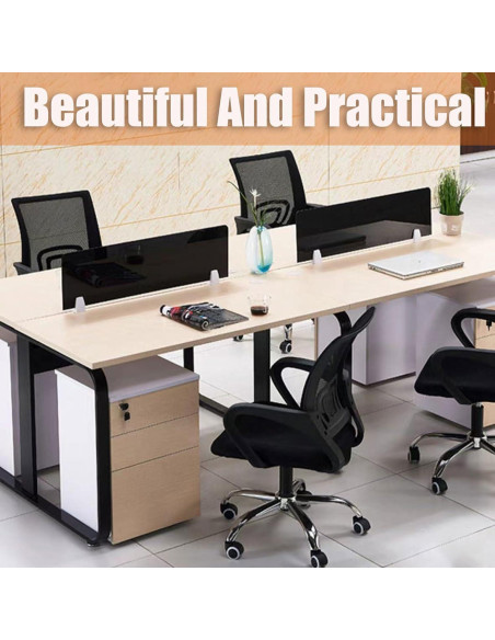 Divisor Acústico de Escritorio SXNFSX 40x30 cm Rojo