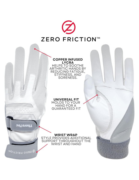 Guante de Golf Zero Friction TheraTec con Faja de Muñeca